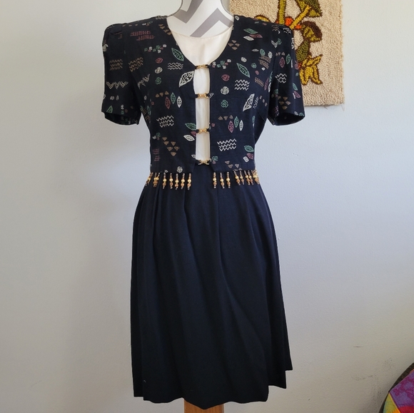 Periwinkle Dresses & Skirts - 1980s Vintage Periwinkle | Funky Retro Office Dress